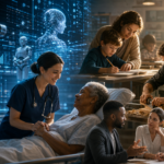 Colaboração entre saúde, educação, indústria e tecnologia com IA e robótica